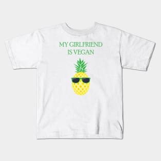 My Girlfriend Is Vegan Kids T-Shirt